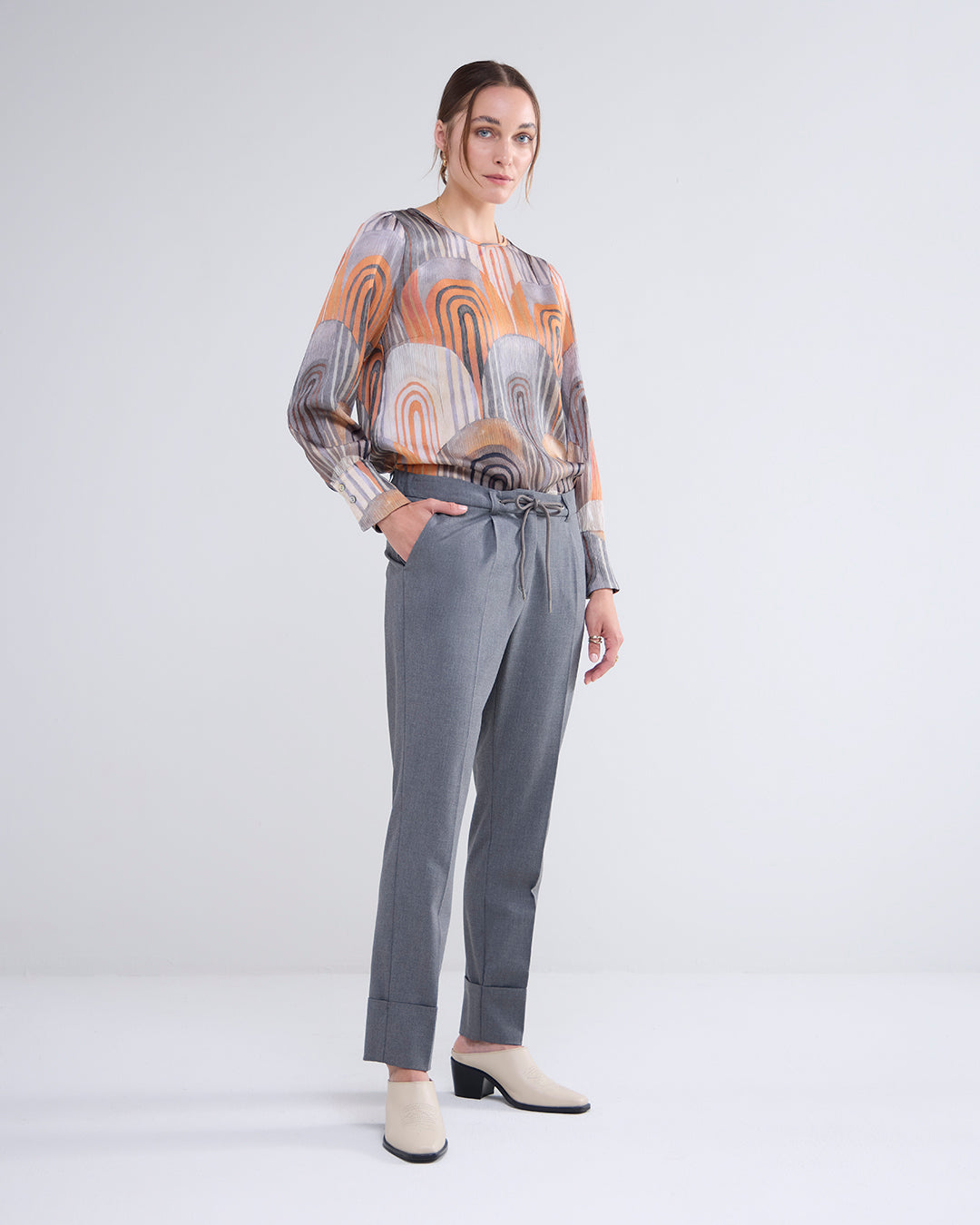 Summum Viscose Bukser - Cloud