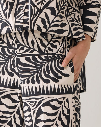 Summum 7/8th length two-tone trousers