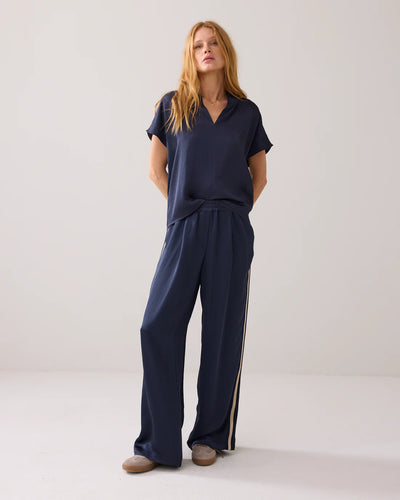 Summum Comfy trousers with piping