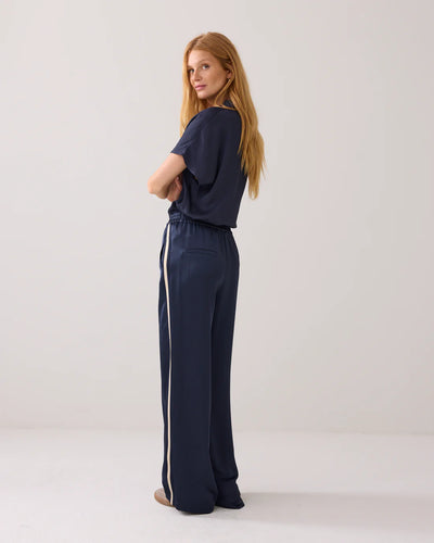 Summum Comfy trousers with piping