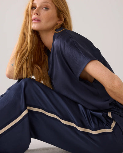 Summum Comfy trousers with piping