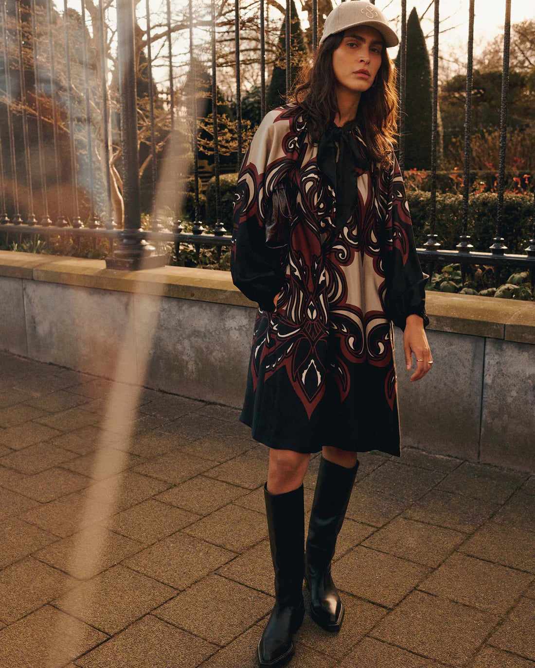Summum Satin A-line dress