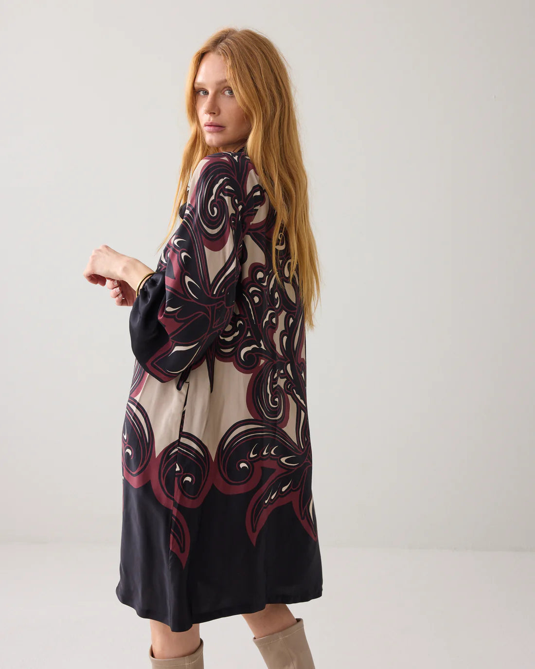 Summum Satin A-line dress