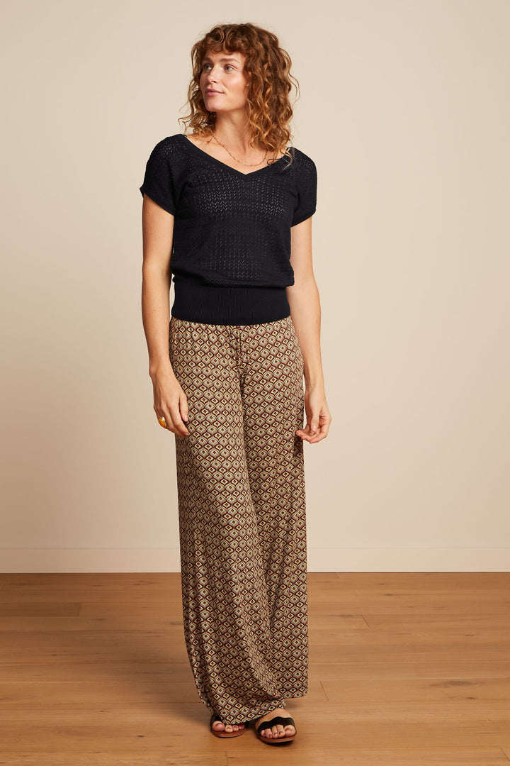 Border Palazzo Pants Smith