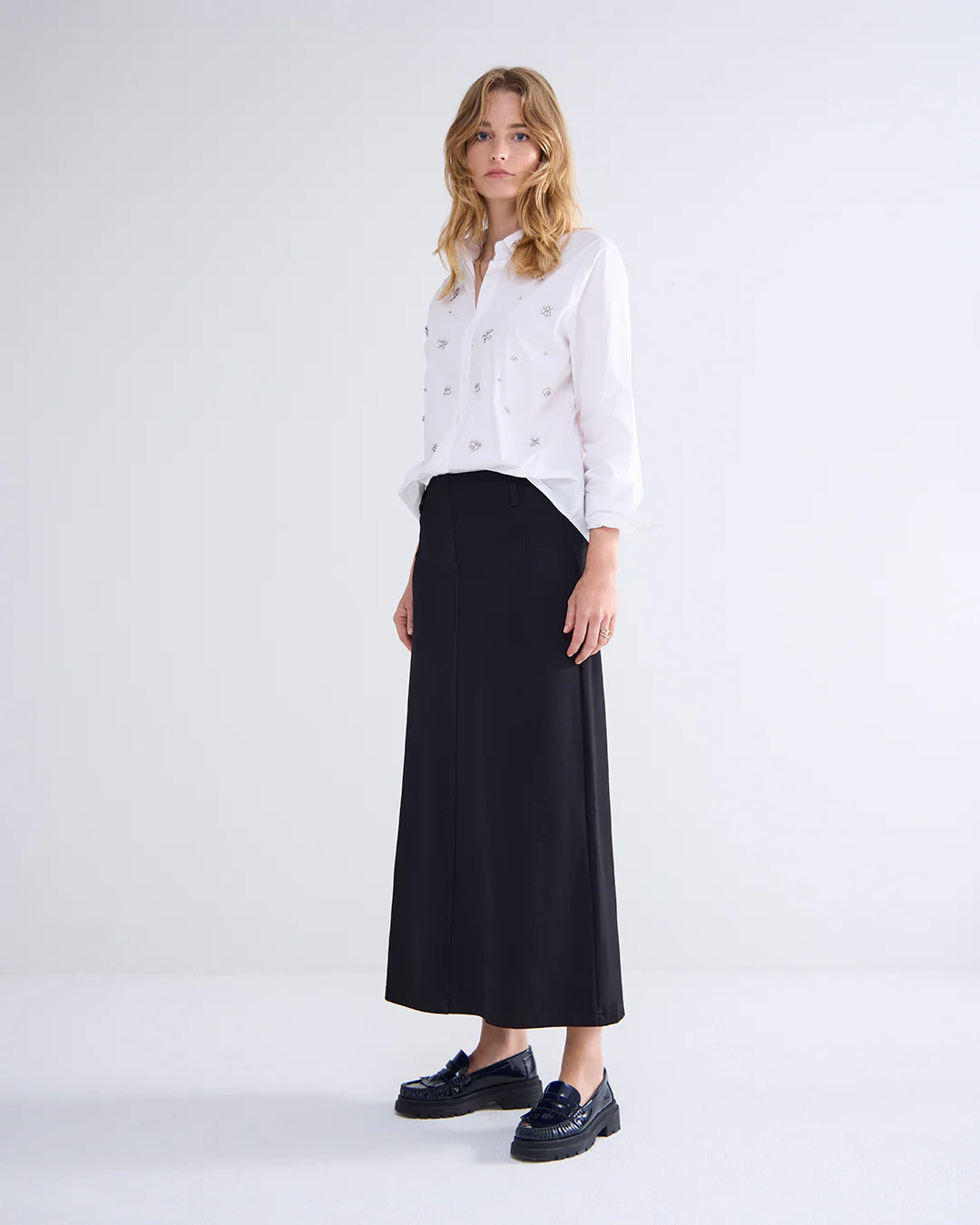 Summum Punto Milano Skirt - Sort, nederdel, summum nederdel, 