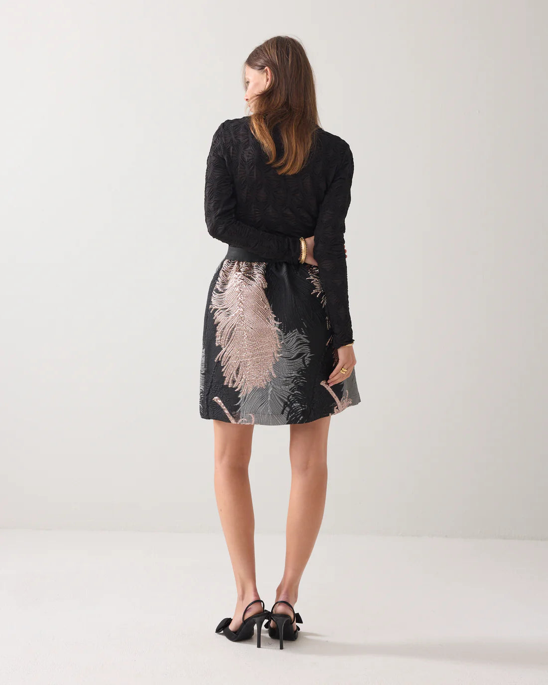 Summum Short skirt in jacquard fabric