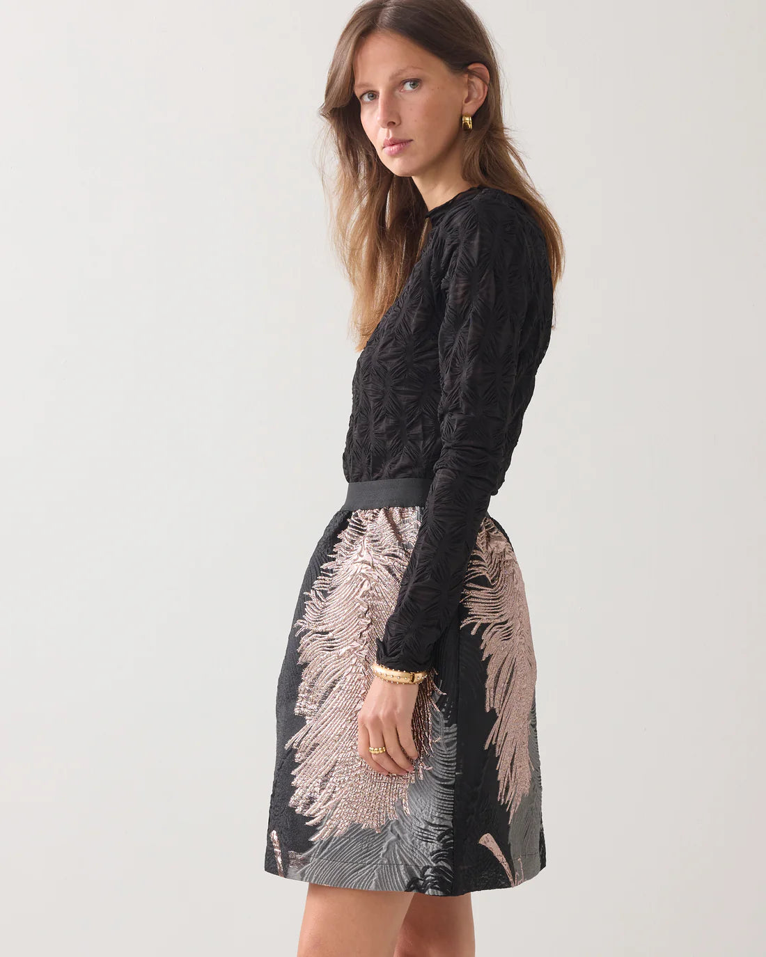 Summum Short skirt in jacquard fabric