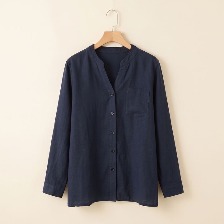 Thing Hør Skjorte - Navy