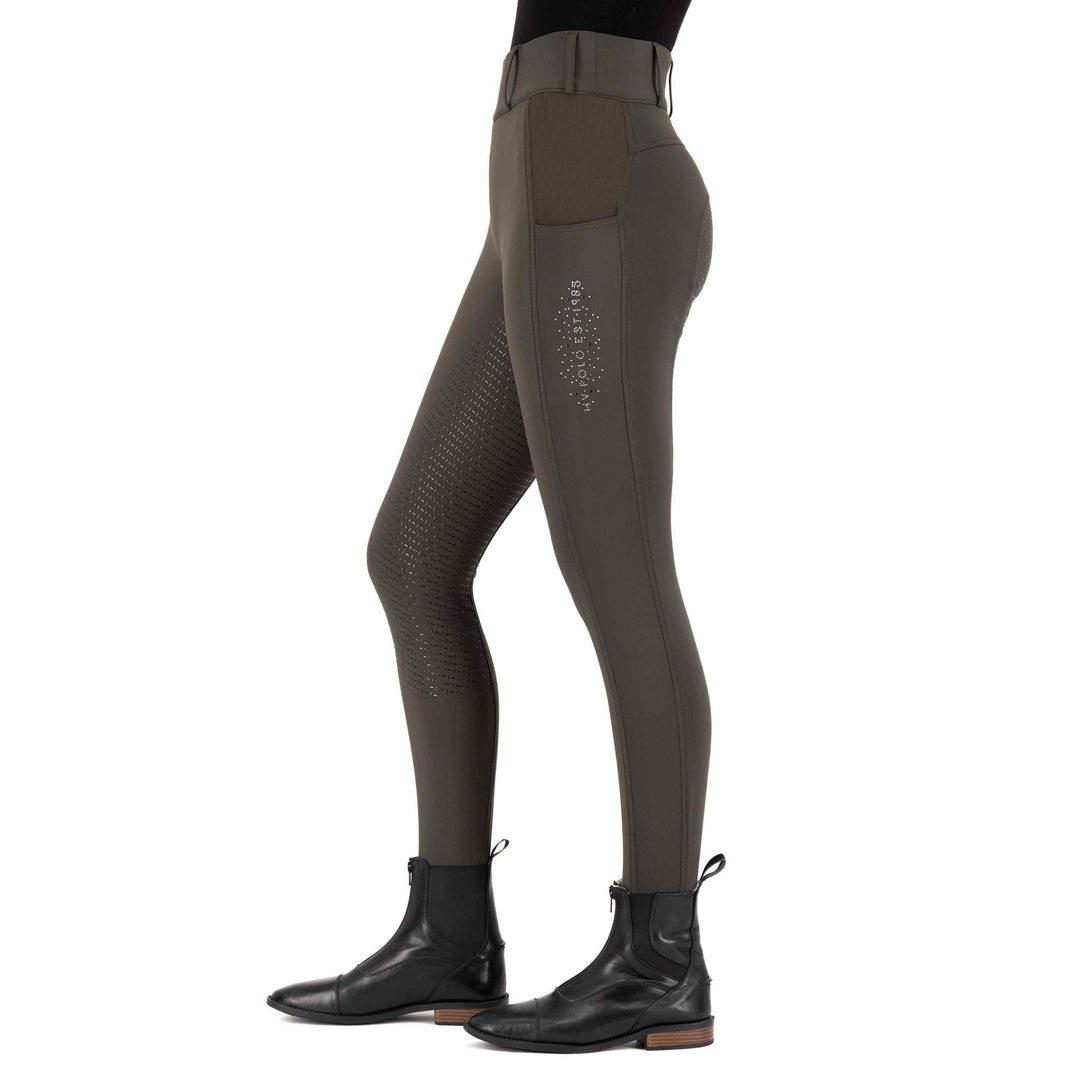 HV Polo Tights Evi Full Grib - Meadow grøn, ridebukser, ridetights, rideudstyr,