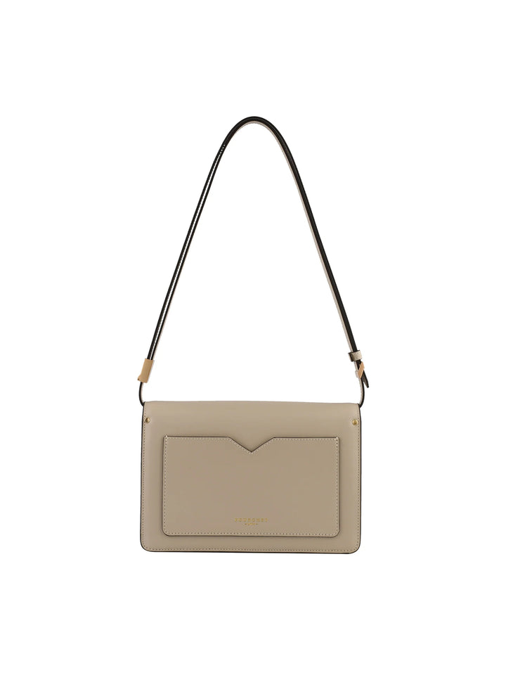 Pourchet Large Ecru skuldertaske - Beige multi