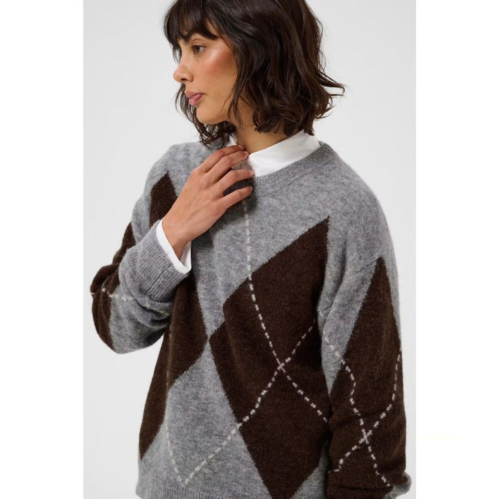 Part Two Sorayas Pullover - Brun / Grå