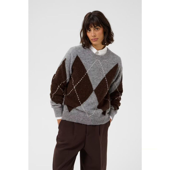 Part Two Sorayas Pullover - Brun / Grå