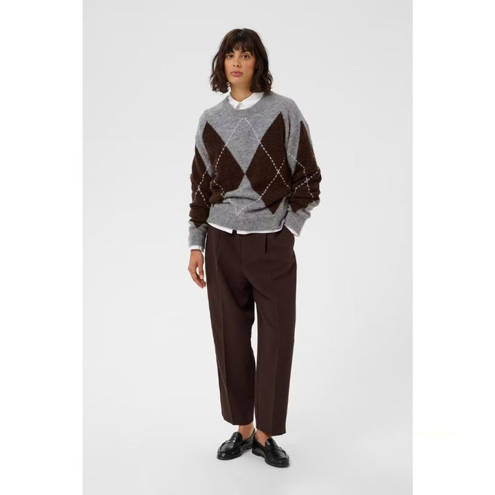 Part Two Sorayas Pullover - Brun / Grå