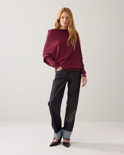 Summum Asymmetric knit - Bordeaux