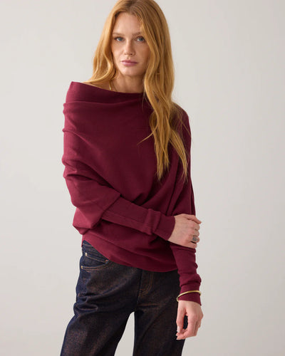 Summum Asymmetric knit - Bordeaux
