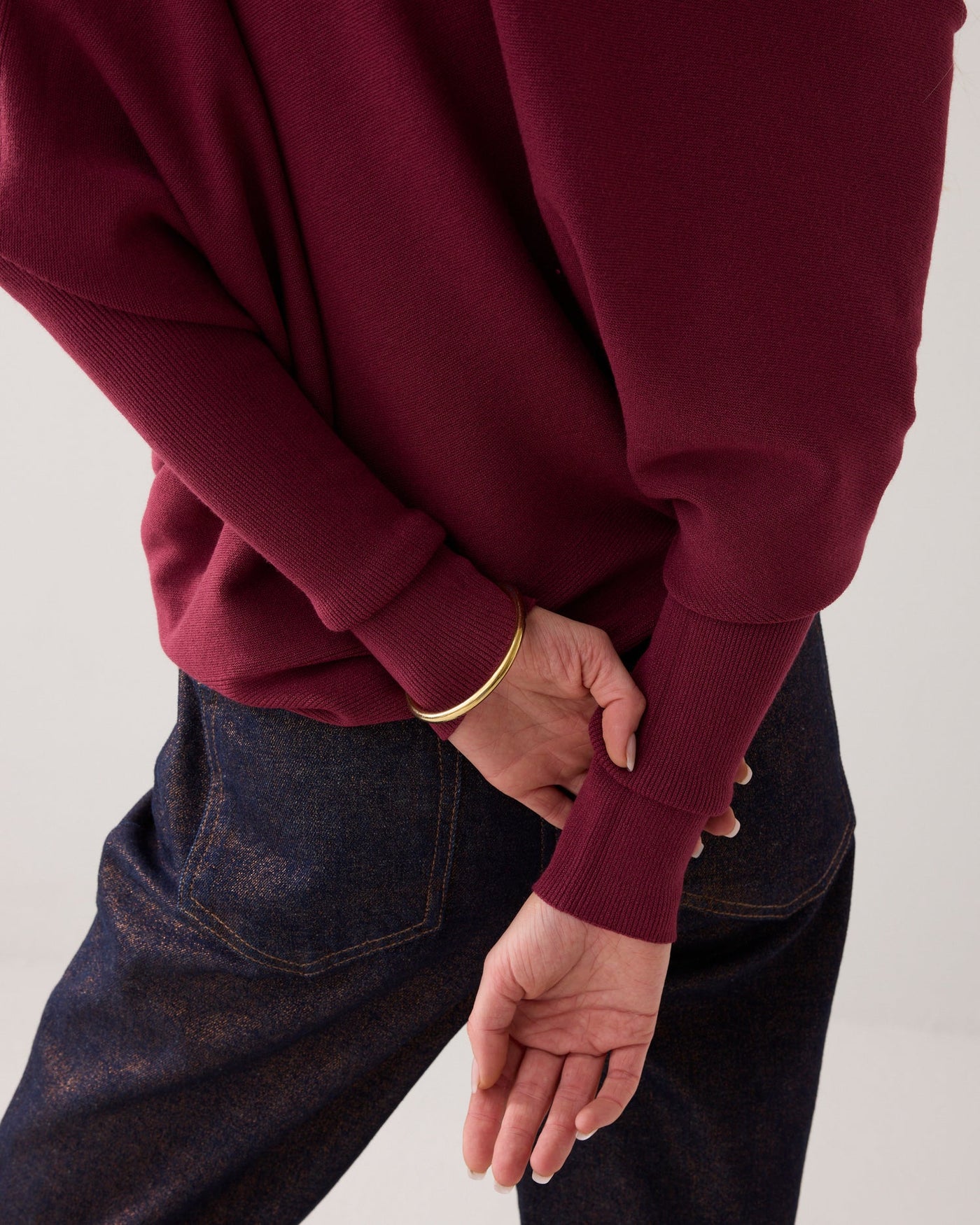 Summum Asymmetric knit - Bordeaux