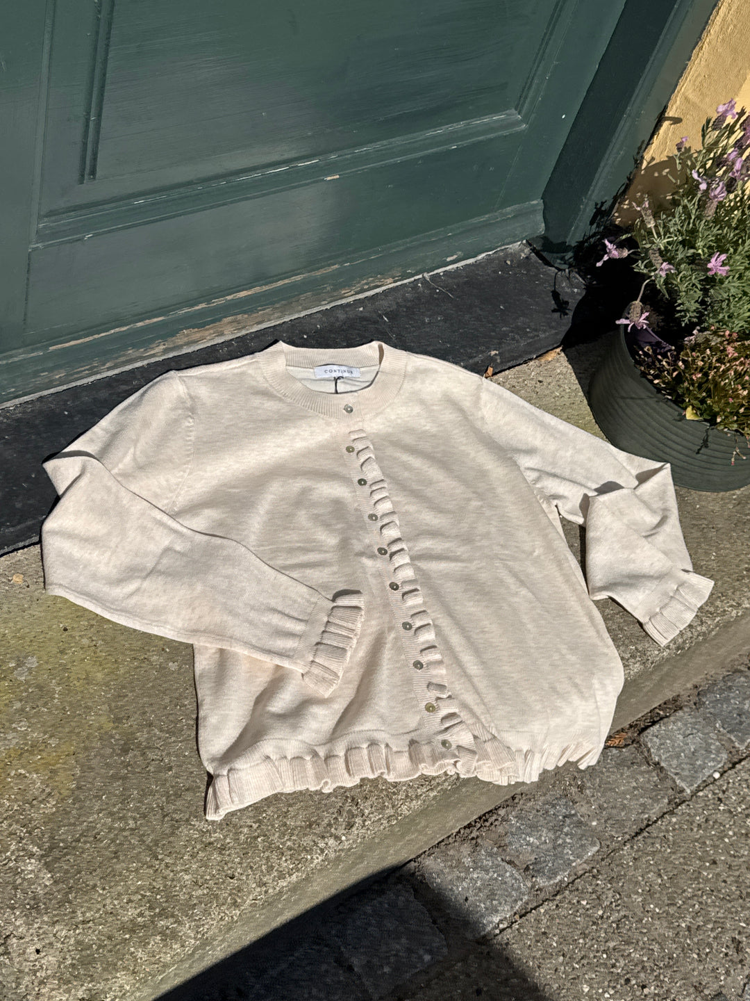Continue Sisse solid Cardigan - Sand