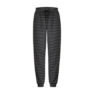 Liberte Alma Stribet Pants - Grå / Sort, natbukser, joggin bukser, hygge bukser, afslappende bukser, tøj, nattøj, 