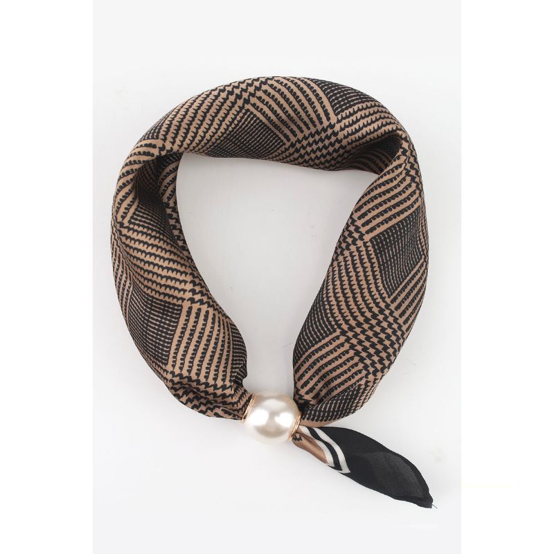 Qnuz Scarf &amp; Pearl - Taupe
