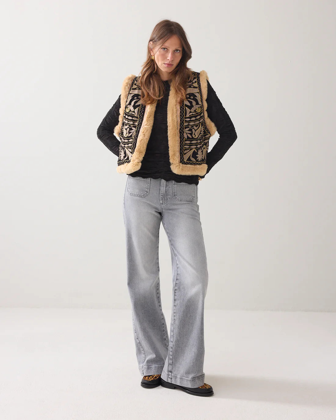 Summum vest -with faux fur