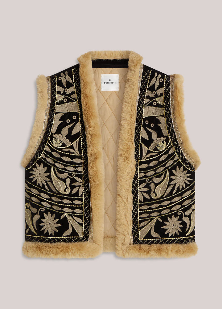 Summum vest -with faux fur