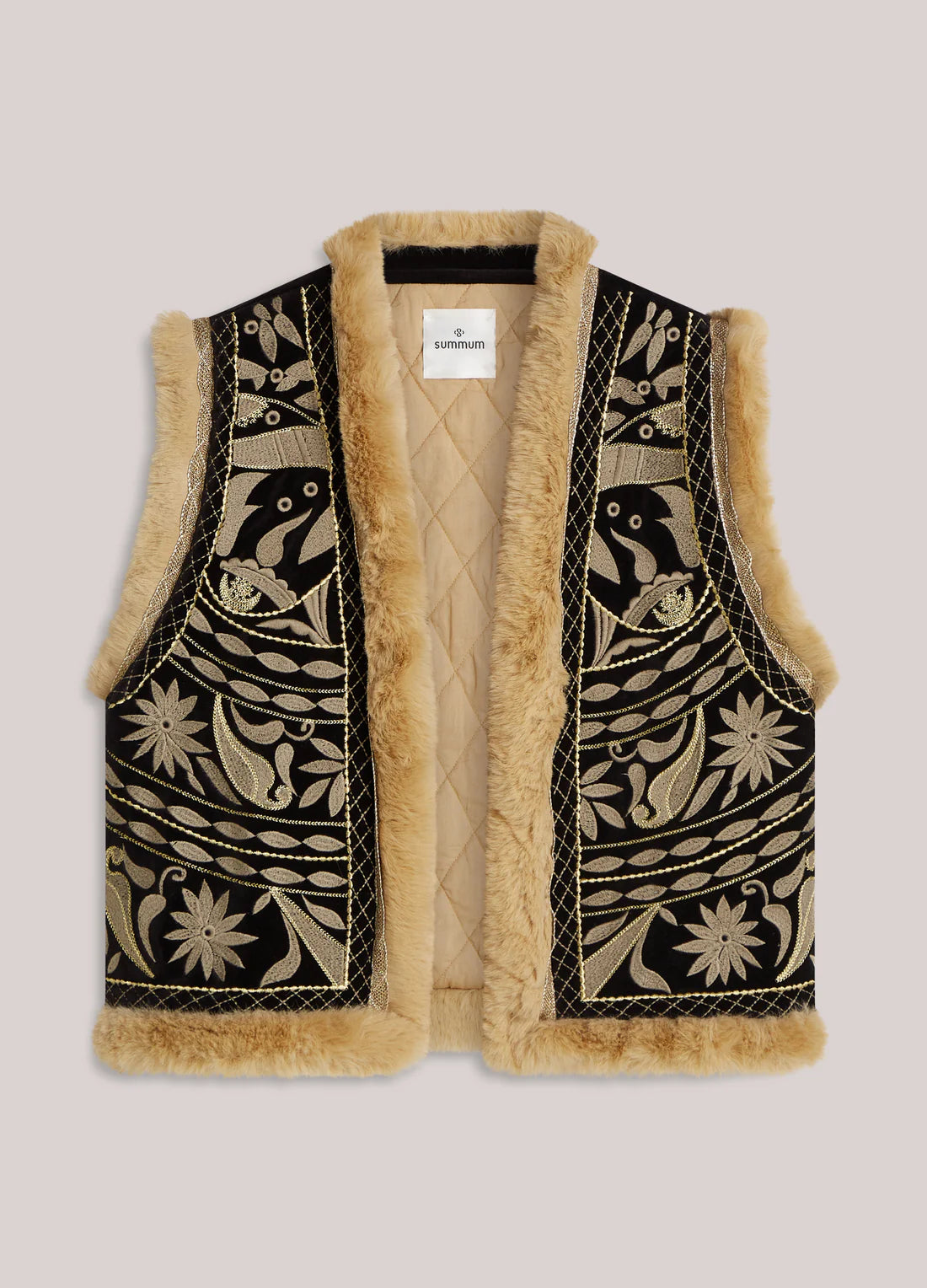 Summum vest -with faux fur