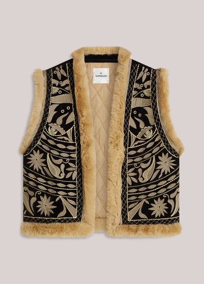Summum vest -with faux fur