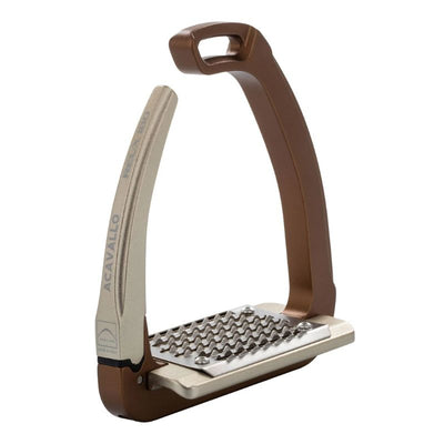 Acavallo Rel-X 180 Stigbøjle - Golden Brown, ridudstyr, acavallo, acavallo stigbøjler, acavallo rel-x 180, sikkerheds stigbøjler,