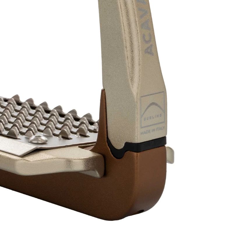 Acavallo Rel-X 180 Stigbøjle - Golden Brown, ridudstyr, acavallo, acavallo stigbøjler, acavallo rel-x 180, sikkerheds stigbøjler,