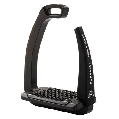 Acavallo Rel-x Easy Stigbøjler - Sort, acavallo, stigbøler, sikkerheds stigbøjler, rideudstyr, acavallo rel-x easy,