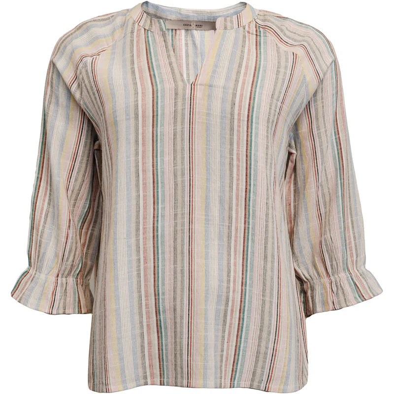 Costamani Addie Blouse - Multi color stripe