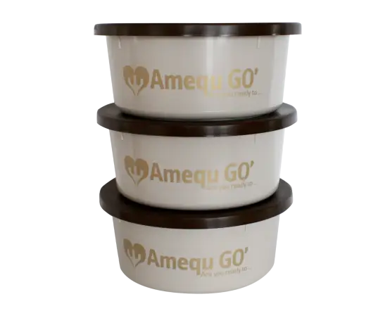 Amequ GO’ Foderbøtte – 3-pak