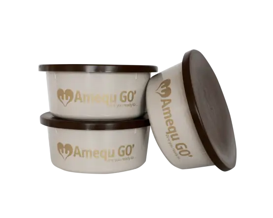 Amequ GO’ Foderbøtte – 3-pak