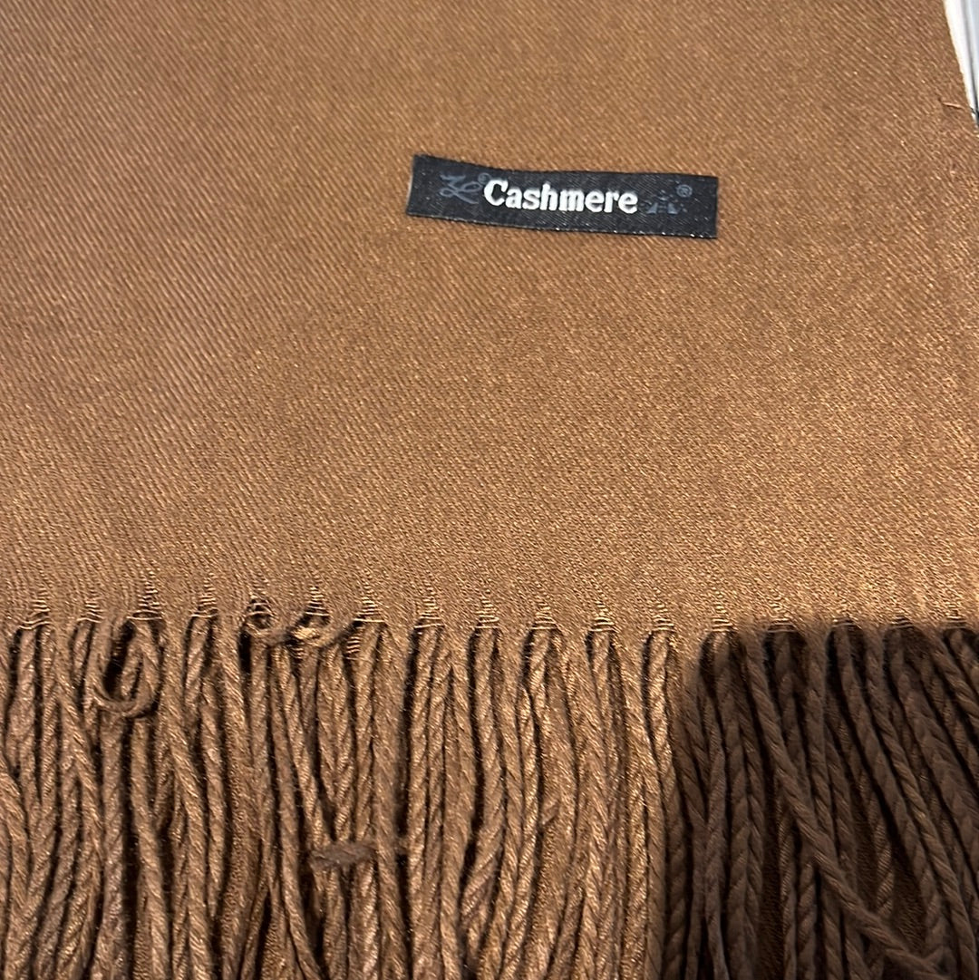 Cashmere Tørklæde - Choco