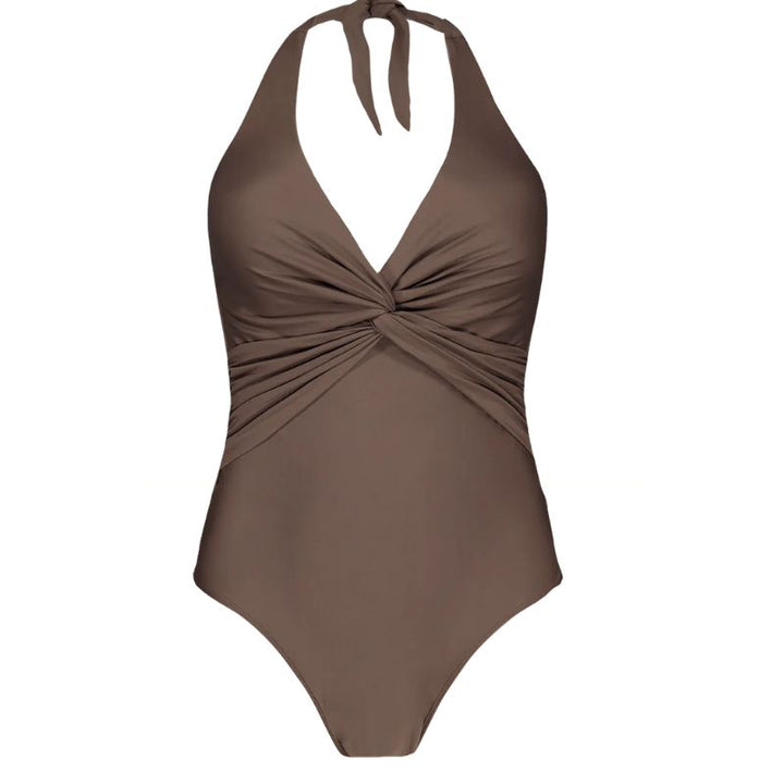 BARTS - Kelli Halter Shaping badedragt - Brun