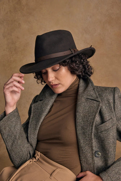 Boston Felt Hat - Brown