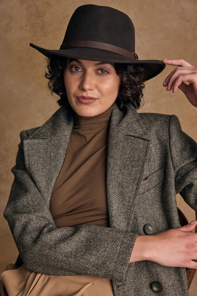Boston Felt Hat - Brown
