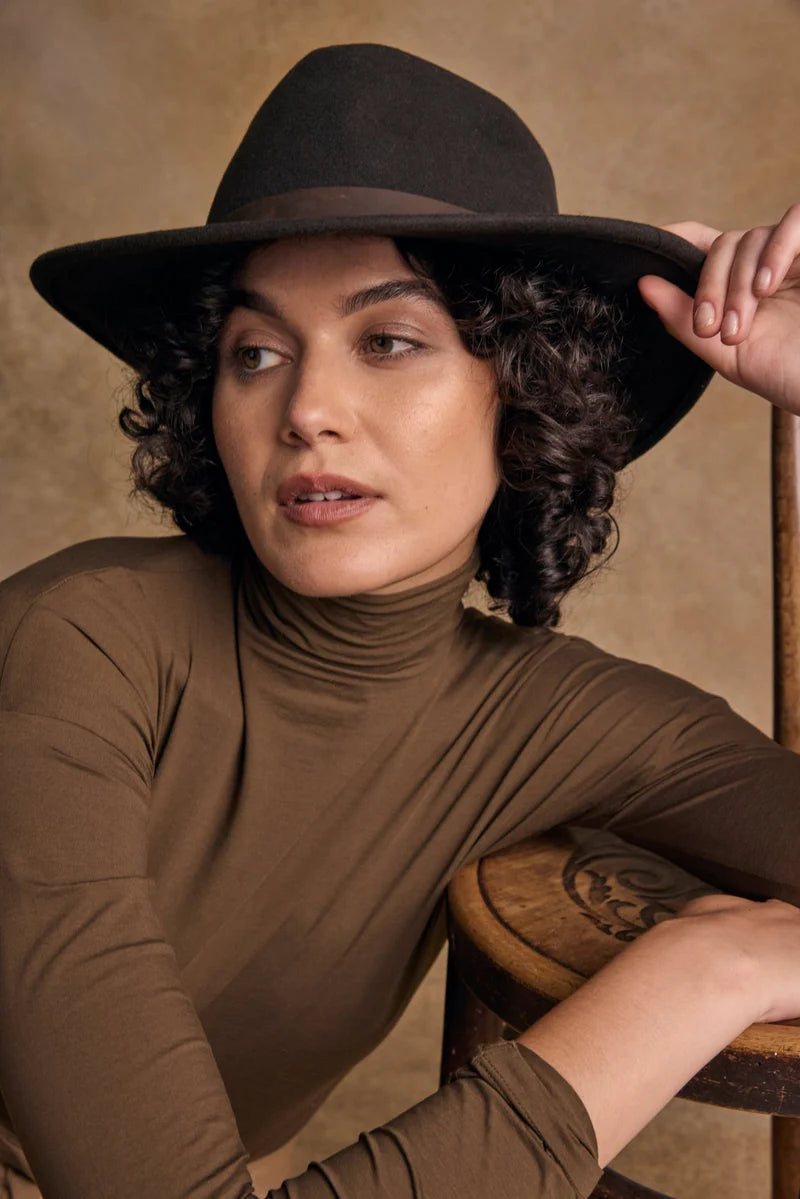 Boston Felt Hat - Brown