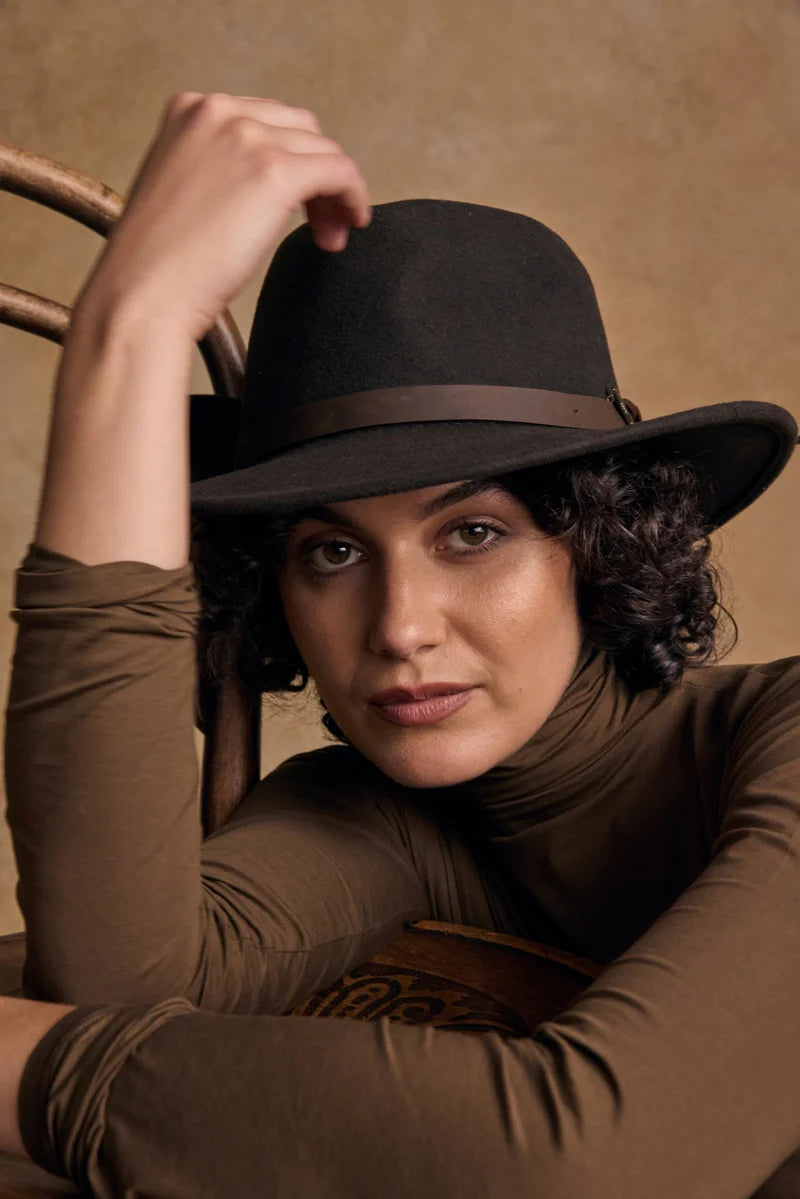 Boston Felt Hat - Brown