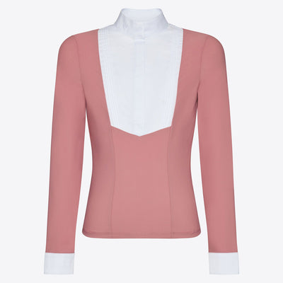 CT L/S Jersey Bib - Dusty Rose, stævne trøje, stævne tøj, stævnebluse, cavalleria toscana,