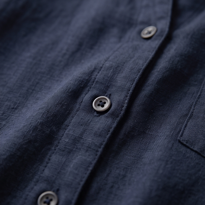 Thing Hør Skjorte - Navy