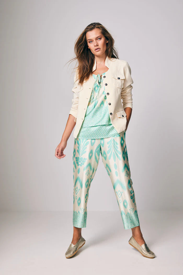 Costamani Border bukser - TURQUOISE