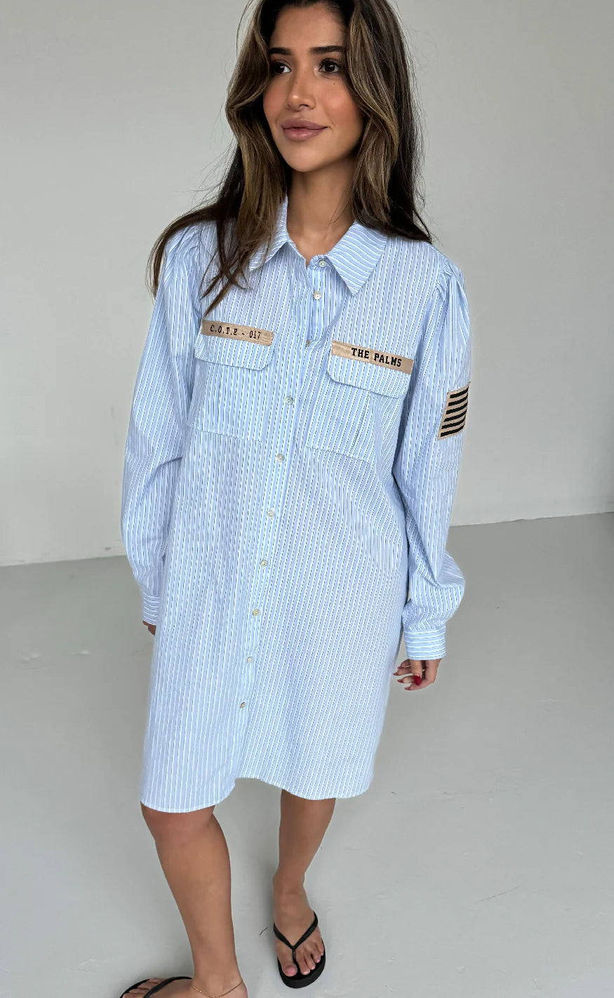 Continue Mili Kjole - Blue Stripe
