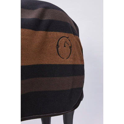 Vestrum San Martino Striped Uld Tæppe - Sort / Corten