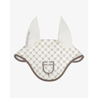 Equestro Monogram Print Hut - Cream