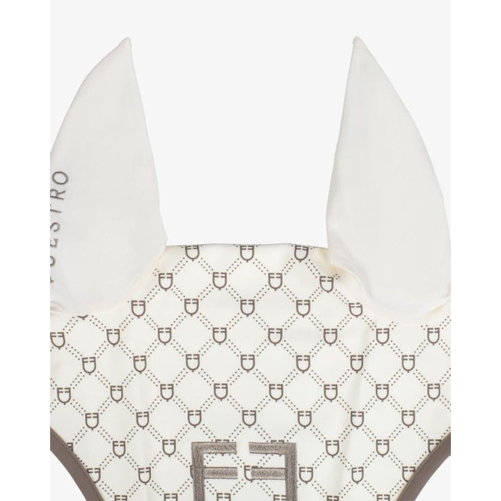Equestro Monogram Print Hut - Cream
