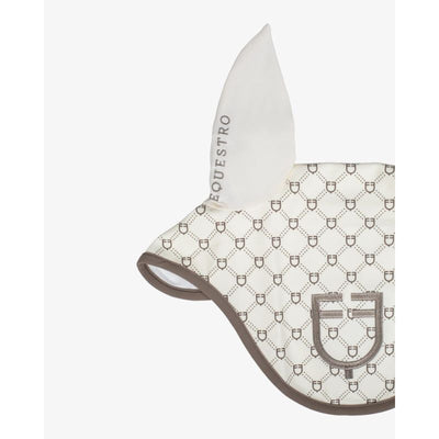 Equestro Monogram Print Hut - Cream