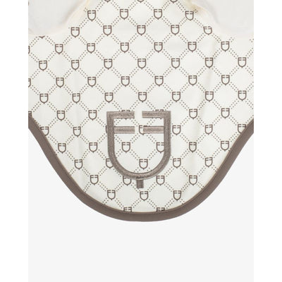 Equestro Monogram Print Hut - Cream