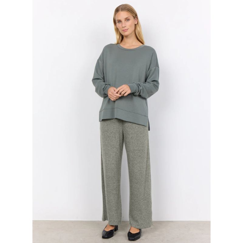 Soya Banu Sweatshirt - Støvet Grøn