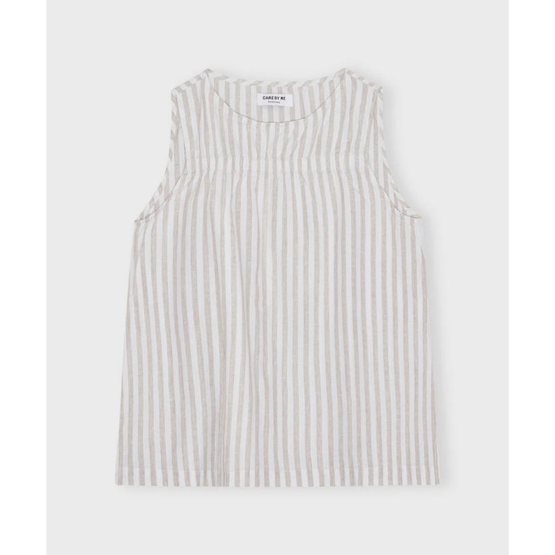 Care By Me Cecilie Top - White Stripe